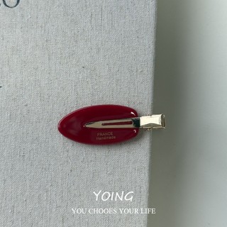 Yoing / Phong Cách Hàn Quốc Acetate Hình Bầu Dục Cô Gái Ngọt Ngào Trang Điểm Nổ Mỏ Vịt Kẹp Phụ Kiện Tóc