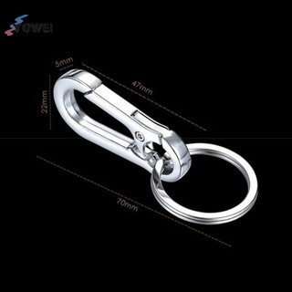 YOWEI Nam Thép Không Gỉ Bầu Khóa Móc Khóa Thắt Lưng Kẹp Chống Mất Khóa Treo VN
