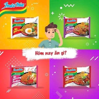 Thùng 40 gói mì xào khô indomie goreng mix theo yêu cầu
