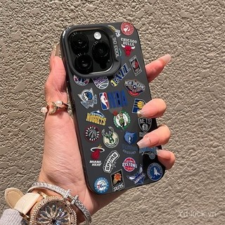 Ốp điện thoại chống rơi mẫu mới sành điệu thời trang NBA dùng cho iphone14 Pro 16plus 15Pro 15plus 14Pro 12Pro Max 12Pro 11Pro xs xr 8plus