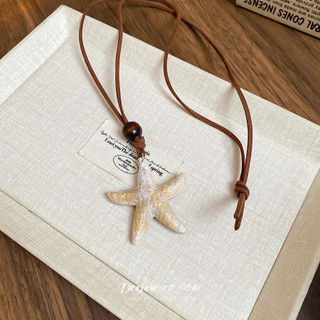 DREZEW Vòng cổ mặt dây chuyền Zhuhai Star bằng gỗ Acrylic, dây chuyền xương đòn thông thường phong cách kỳ nghỉ cổ điển, dây chuyền thời trang, thích hợp và cao cấp