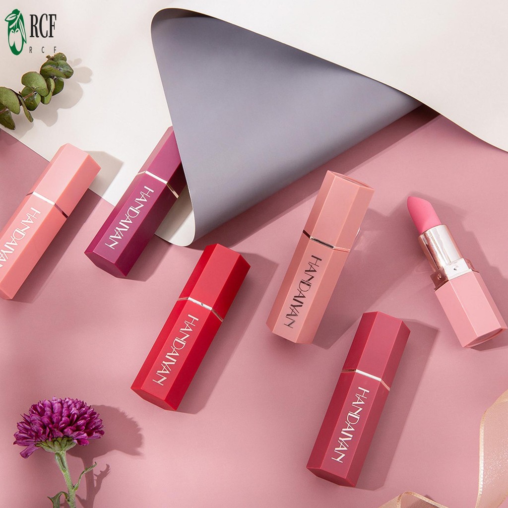 Son môi dưỡng ẩm nữ Matte Lipstick Fuller Look Lips Son môi khô nhanh cho phụ nữ và bé gái Hoạt động dự tiệc