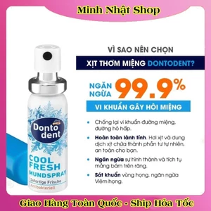 XỊT THƠM MIỆNG DONTODENT 15ML KHÁNG KHUẨN CỦA ĐỨC