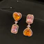 Tính Khí Đẹp Phong Cách Mới Thời Trang Tua Rua Zircon Bông Tai Dài