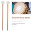 1 Cặp Nỉ Mallets Trống Gậy Trống Có Tay Cầm Gỗ Cho Phụ Kiện Nhạc Cụ Gõ