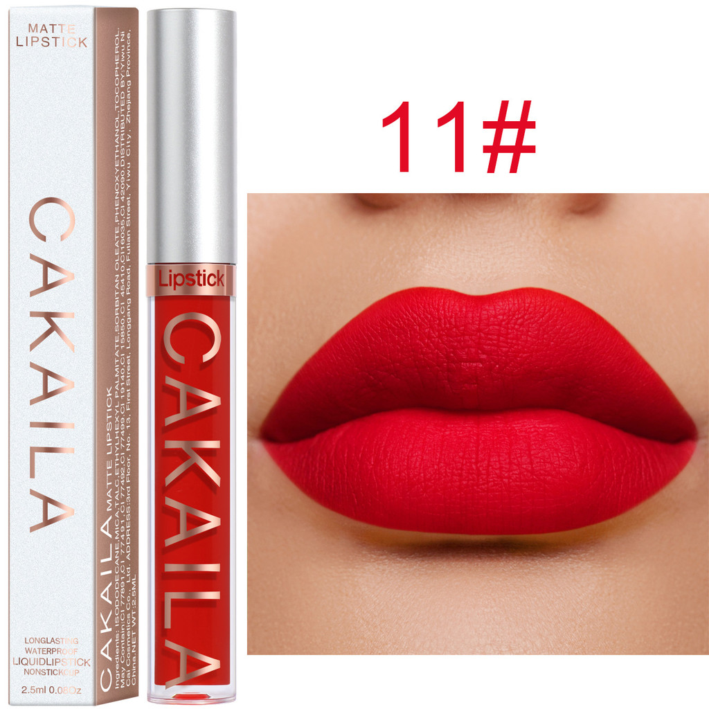 Son môi Velvet Matte Richly Pigmented Nuôi dưỡng & Son môi lâu trôi Sử dụng trang điểm mỹ phẩm