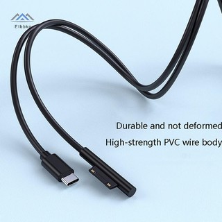 ELBBKG Mới USB Type-C Nguồn Điện Cho Surface Pro 7 3 4 5 6 15V 3A PD Máy Tính Bảng Cáp Sạc Mới