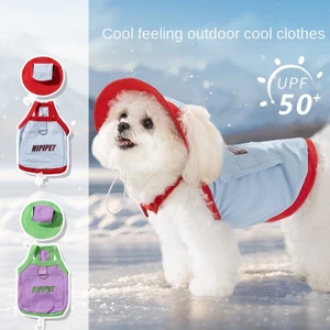 【Ready Stock】 Dog Clothes Spring and Summer Cooling Ice Pack Cool Clothes Adjustable Traction Vest Small and Medium-Sized Dogs Pet Dog Clothes O4CB