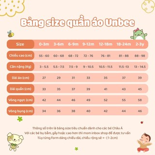 Bodychip mùa hè cho bé trai bé gái UNBEE chất tơ tằm thoáng mát - Bodysuit ba lỗ cho bé