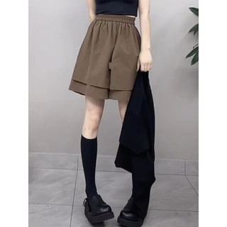 M-4XL Quần Short Size Lớn Nữ Giả Hai Mảnh Bên Ngoài Mặc Rộng Váy Ngắn Quần Nữ Mùa Hè Mỏng Ba Điểm Quần Rời Phù Hợp Với Tất Cả Trận Đấu Quần Short Béo mm Cao Cấp Quần Thể Thao Thông Thường Hơi Béo Size Lớn Nữ Quần áo