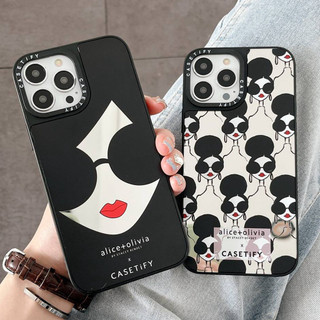 Ốp lưng gương cho iPhone 16 15 14 13 12 11ProMax X XR XS, kính Alice, cô gái hoạt hình, chống sốc