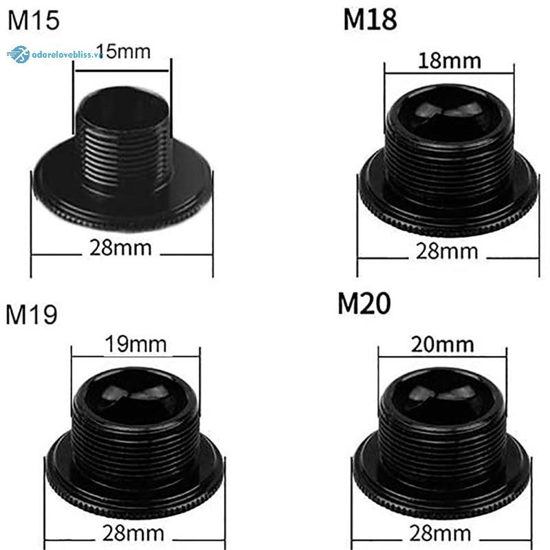THÊM M15 M18 M19 M20 Hợp Kim Nhôm Quay Vít Xe Đạp Đường Bộ Crankset Nắp Bu Lông BSS