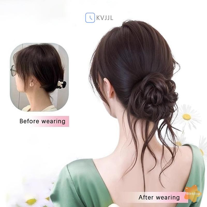 [KvJJL-t] Sợi chịu nhiệt tổng hợp Dây buộc tóc xoăn gợn sóng lộn xộn cho phụ nữ và bé gái Tiệc cưới hàng ngày mới