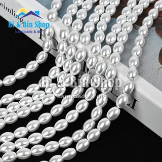 Hạt Trai Chuỗi Ngọc Nhân Tạo Hình Lu Thống Làm Dây Chuyền, Vòng Tay, Trang Sức Handmade