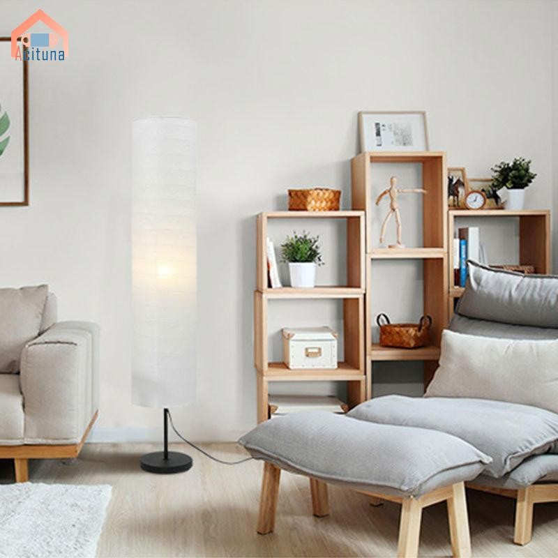 Tấm che đèn sàn phong cách Bắc Âu hiện đại cho phòng khách/phòng ngủ, thiết kế giấy trắng