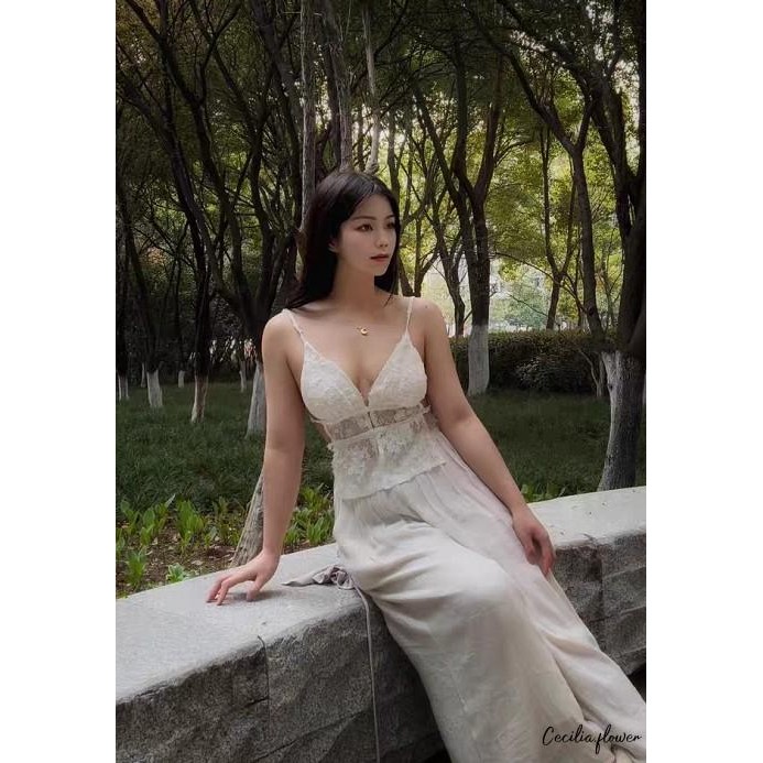Phụ Nữ Mùa Hè Ren Camisole Cổ Chữ V Thắt Lưng Spaghetti Dây Xe Tăng Áo Thun Không Tay