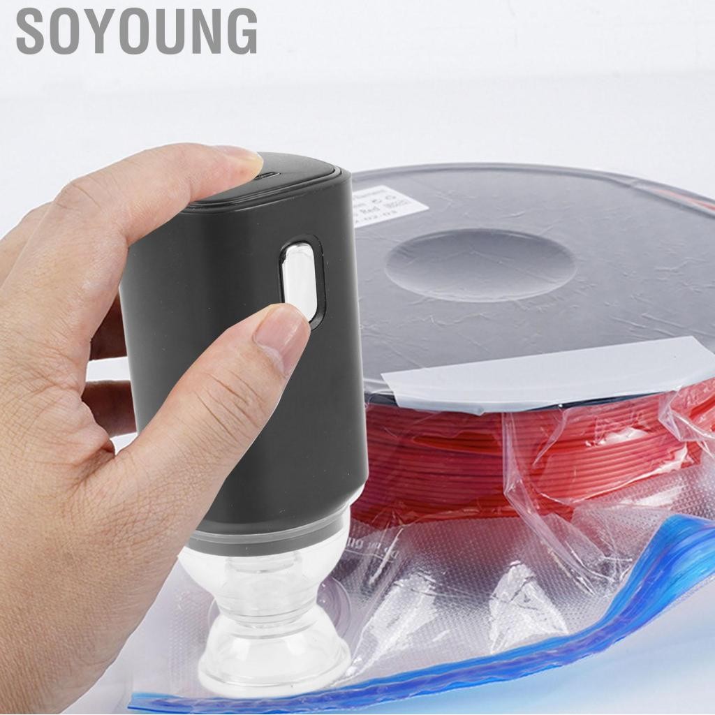 Soyoung Soyoung-vn túi chân không di động Bơm không dây không dây điện sạc thiết bị cầm tay với một điều khiển chính để in 3D lưu trữ nén du lịch không khí 5V