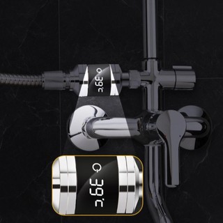 [COD] Máy đo nhiệt độ nước vòi PURECOTTON0, Nhiệt kế vòi hoa sen chính xác chống nước, Màn hình kỹ thuật số LED thời gian thực Máy đo nhiệt độ tự cấp nguồn