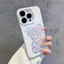 Ốp lưng iPhone hình gấu cho 16 15 14 13 12 11 Pro Pro Max 6S 7 8 Plus X XR XS Max SE 2020 2022 Ốp lưng TPU mềm XK002CYK
