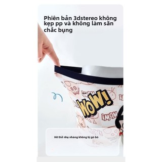 Quần lót bé trai Crayon Shinchan – Quần boxer lưới mát mẻ, chất liệu ice silk co giãn thoáng khí