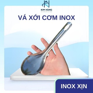 [Giá Xưởng] Vá xới cơm bằng inox - vá cơm inox, Muôi xới cơm dùng múc cơm