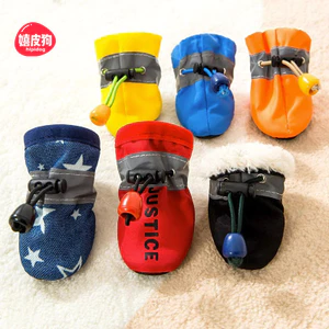 【Ready Stock】 Teddy Dog Spring and Autumn Soft-Soled No Heel Slippage Shoes Waterproof Shoe Cover Small Dog Bichon Pet Cat Four Seasons Booties Rbb2