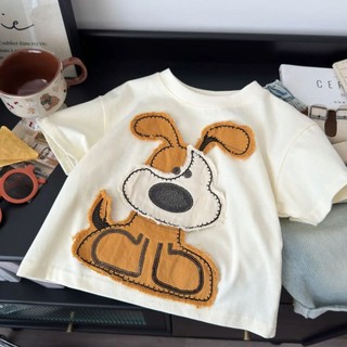Áo phông trẻ em cotton tay ngắn, mẫu mới mùa hè