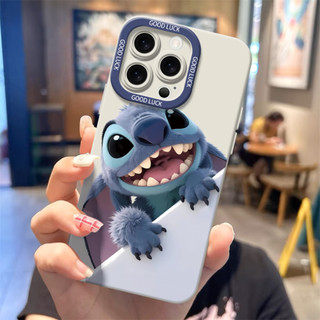 Ốp điện thoại Stitch sơn thời trang cho iPhone16 / 15 / 14 / 13 / MINI / 12 / 11 / Pro MAX / X / XS / XR / 7 / 8 / 6 Vỏ bảo vệ toàn diện bằng silicon lỏng chống sốc và chống rơi