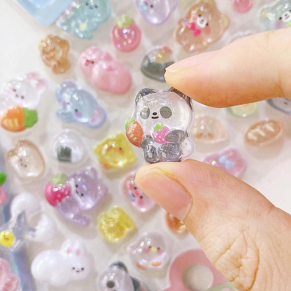 Động Vật Dễ Thương Kẹo Thỏ Thả 3d Giảm Miếng Dán Móng Tay Thẩm Mỹ Dán Tự Làm Miếng Dán Nhật Ký H0i2