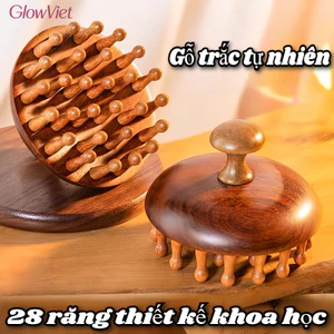 Lược massage 4 trong 1 Gỗ, mát Xa Da Đầu, chống Tĩnh Điện, Làm dịu thần kinh và giảm mệt mỏi
