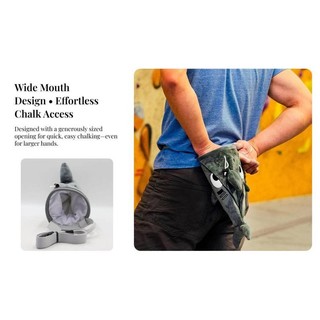 HILABEE Rock Climbing Chalk Bag Gear Portable Shark Chalkbag để nâng cơ thể