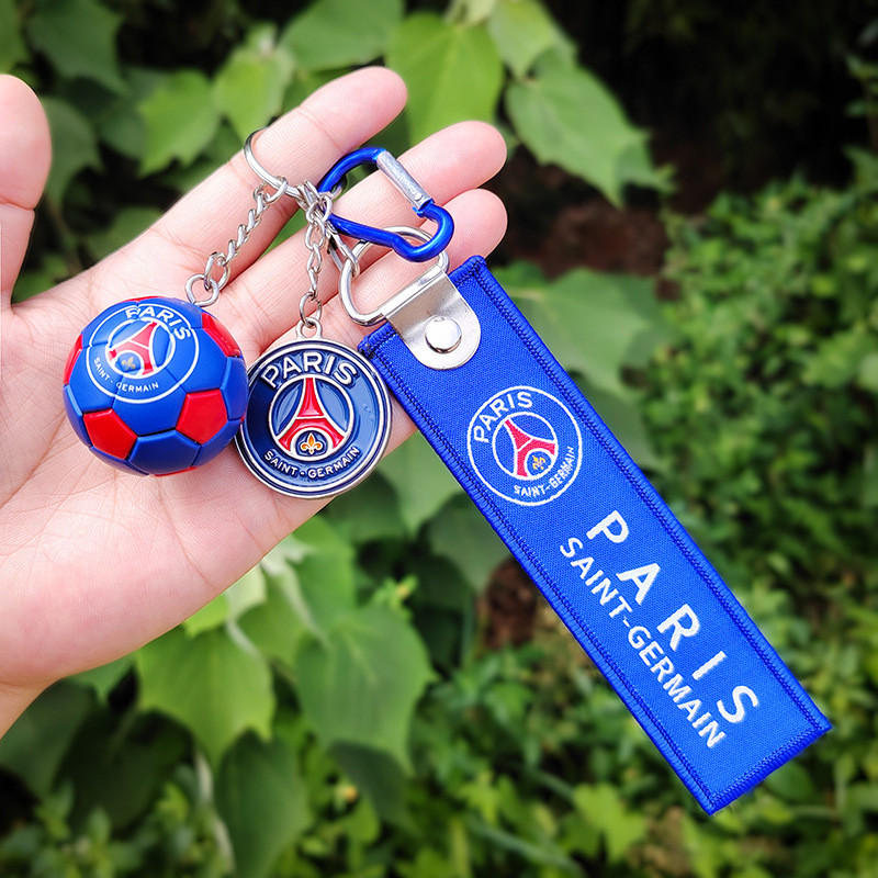 Móc khóa biểu tượng đội bóng Real Madrid Liverpool Juventus Paris Chelsea Atletico Milan phiên bản nhỏ đầy màu sắc TSHI