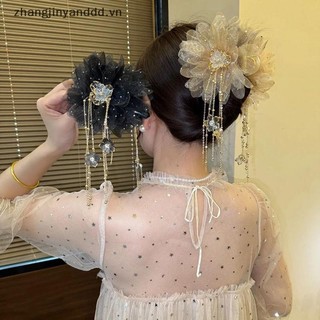 # yanddd # Fashion Flower sel Dành Cho Nữ Cô Gái Đuôi Ngựa Kẹp Mũ Đội Đầu Tính Khí Mũ Phụ Kiện Tóc Quà Tặng.