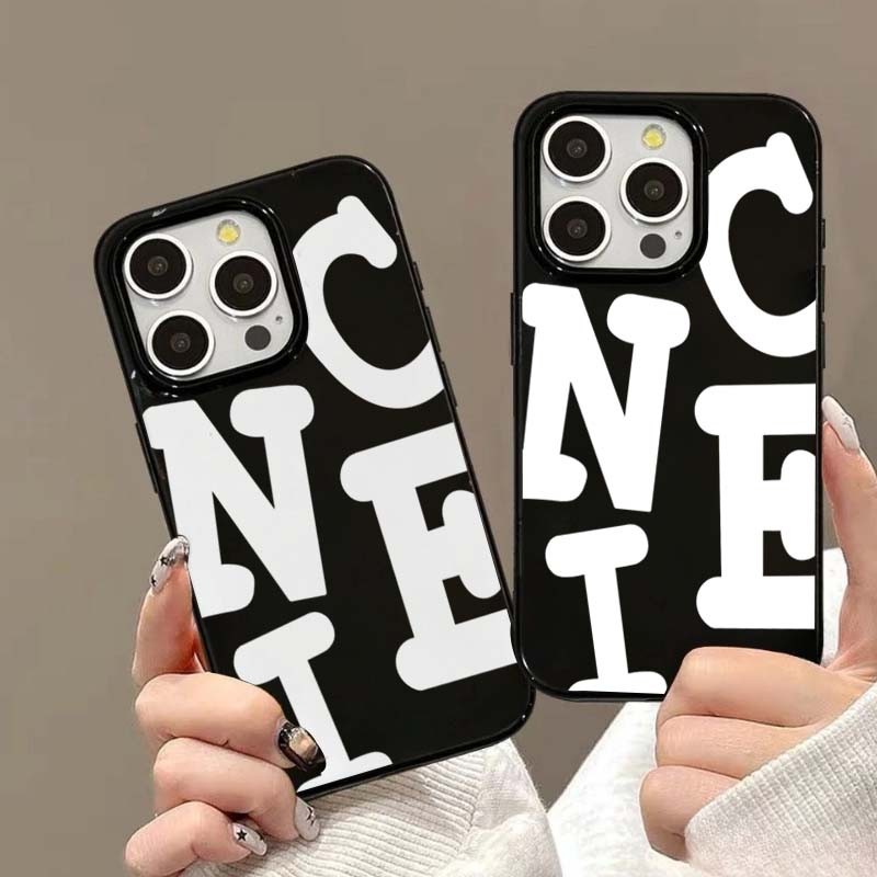 Ốp Lưng Cho iPhone 16 15 Pro Max 11 13 14 12 Pro Cho iPhone 16e 7 8 Plus XS Max X XR SE2022 Chữ Cái Tiếng Anh NICE Mềm TPU Chống Sốc