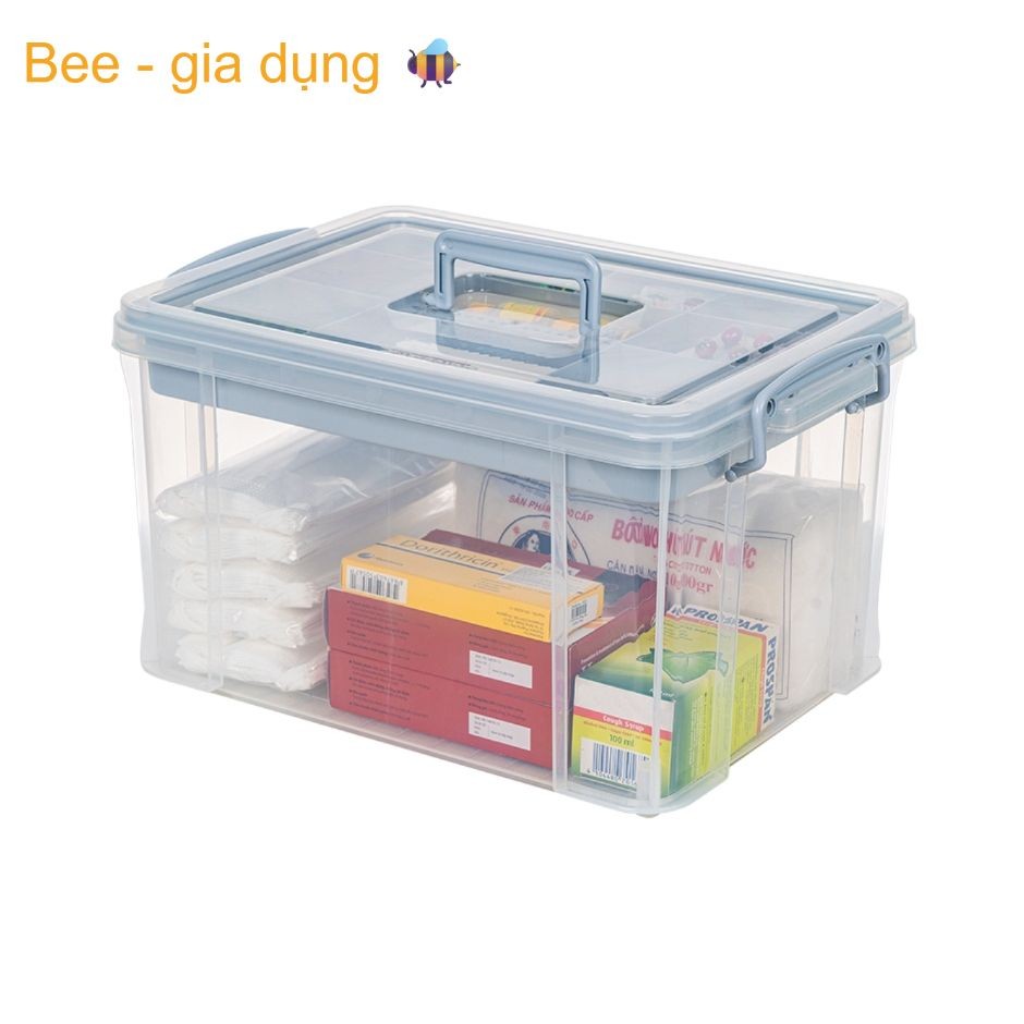 Hộp đựng đồ y tế, Hộp bảo quản thuốc có quai sách chính hãng Việt Nhật