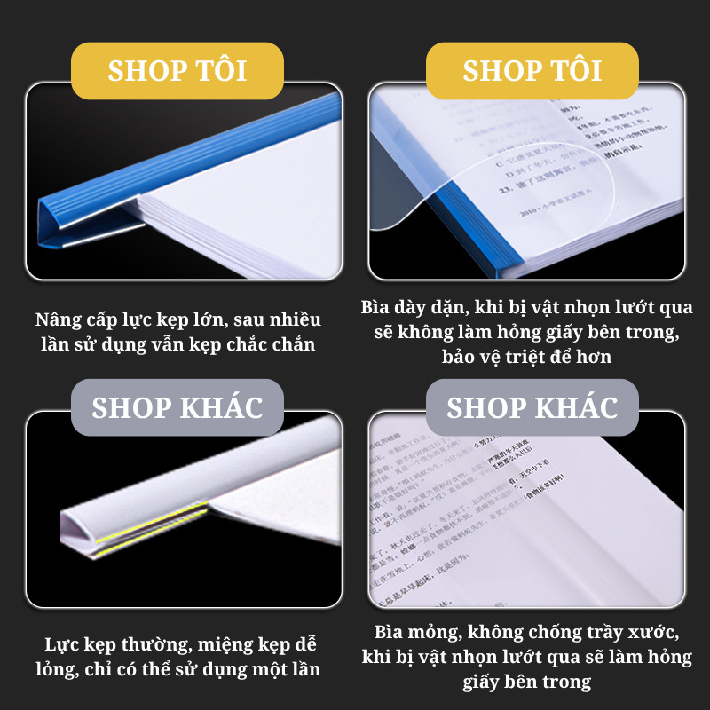 File Gáy Rút Đựng Tài Liệu A4 - Bìa Kẹp Hồ Sơ Trong Suốt, Tiện Lợi Cho Học Sinh, Sinh Viên Và Văn Phòng