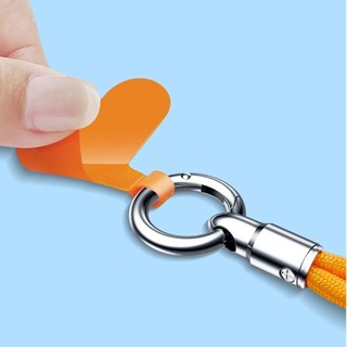 Dây buộc điện thoại ngắn OIWLSAX321, chống thất lạc có kẹp dây đeo cổ tay, Dây treo dệt tay đầy màu sắc di động đa năng