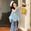 HT3 Mùa Hè Mới Bé Gái Áo Dây Áo Đầm Công Chúa Dễ Thương Và Thời Trang Ngày Lễ Trang Phục TH3