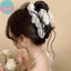 Sund Thời Trang Xếp Ly Nơ Tóc Vuốt Kẹp Dành Cho Nữ Cô Gái Ngọt Ngào Lớn Tóc Trang Trí Tiệc Pháp Kẹp Phụ Kiện Tóc VN