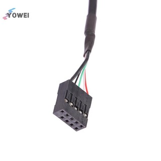 Bo mạch chủ máy tính YOWEI PC 9P sang Micro USB sang 2.54mm 5Pin USB sang Micro USB Dây dữ liệu Lá nhôm + Cáp lưới dệt VN