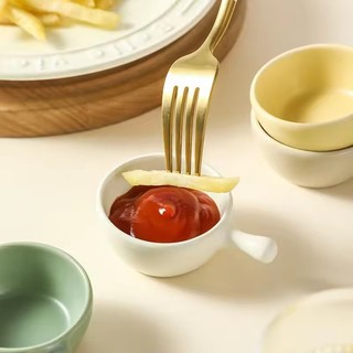 5 / 10 Cái Sốt Cà Chua Salad Ăn Nhúng Bát - Đĩa Gia Vị Dầu Tiêu Mini