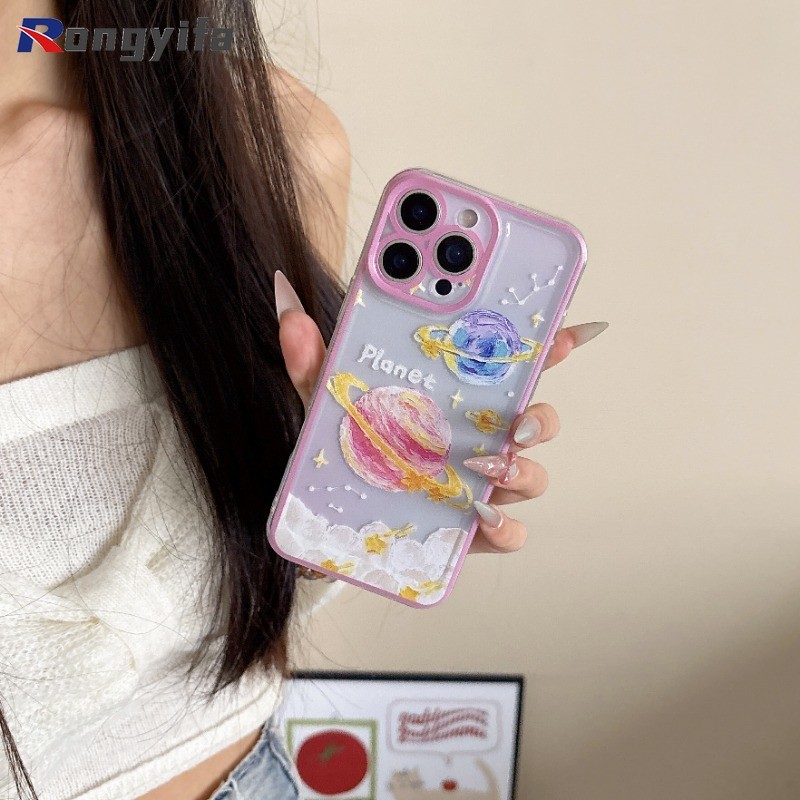 Vỏ Họa Tiết Hành Tinh Cho Xiaomi 15 14 14T 13 13T 12 12T 12S 12X Mi 11 11T 10 10S 9T Pro Lite Ultra 9 SE 6X 5G 4G Vỏ Điện Thoại Hoạt Hình Sáng Tạo Dễ Thương Trong Suốt Vỏ Mềm