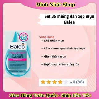 Miếng dán mụn Balea Anti-Pickel Patches Hautrein 36 miếng - Hàng nội địa Đức