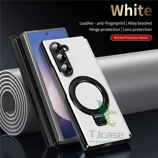 Bản lề da đứng từ tính Vỏ bọc đầy đủ cho Samsung Galaxy Z Fold 7 6 5 4 3 Z Fold SE W25 Phim cường lực phía trước