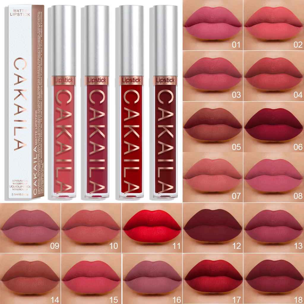 Son môi Velvet Matte Richly Pigmented Nuôi dưỡng & Son môi lâu trôi Sử dụng trang điểm mỹ phẩm