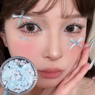 [3-5 Ngày Đến] -1-3 Hộp Miếng Dán Mặt Nơ Vải - Đề Can Cosplay Ngọc Trai - Trang Trí Nghệ Thuật DIY - Hình Xăm Giả Chống Thấm Nước - Miếng Dán Trang Phục Tiệc - Paster Kim Cương Giả Nhiều Màu Sắc