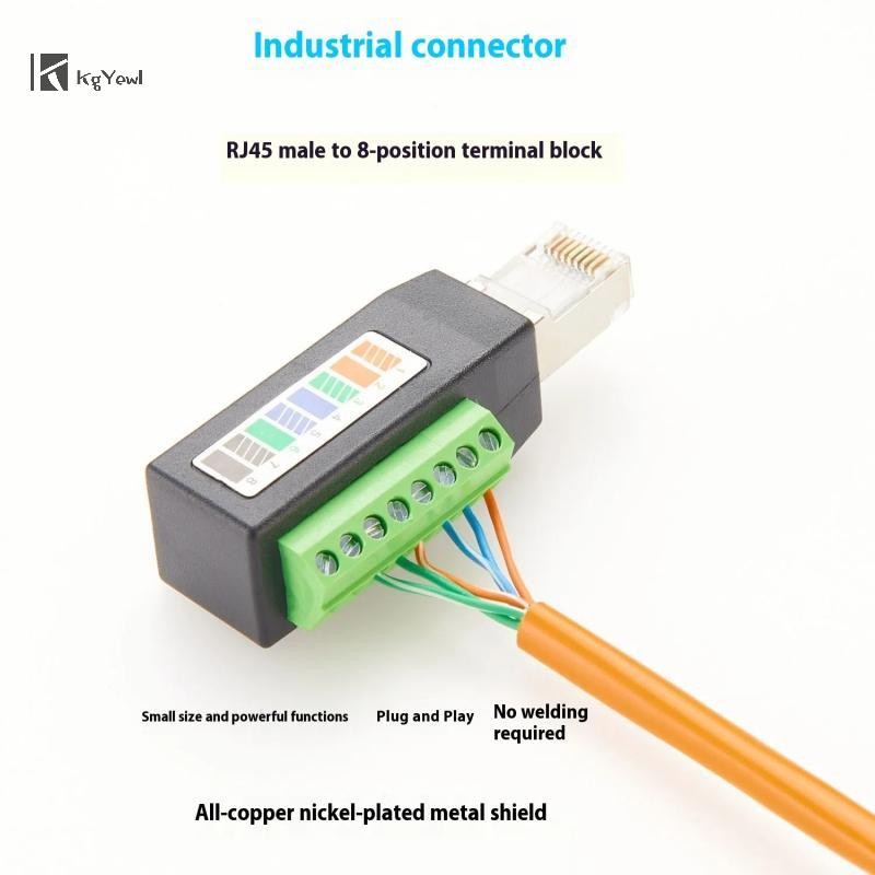 KgYewl RJ45 Vít Đầu Nối Đầu Cuối RJ45 Hàn Nam Cắm Sang 8 Chân Đầu Cuối ...