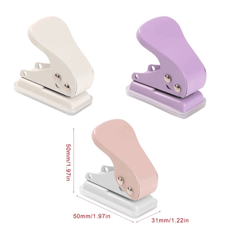 KIKIN Giấy Nhỏ Puncher Lỗ Đơn Puncher 1 4Inch 6 Mm Lỗ Tròn Đấm Giấy Di Động Cho Nghệ Thuật Thủ Công Projec
