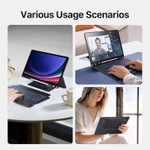Hộp đựng bàn phím thần kỳ có đèn nền nổi cho Samsung Tab S10 FE Plus 13.1 2025, Vỏ bàn phím đa cảm ứng có đèn nền nhiều màu cho Tab S11 / S10 + / S9FE + / S9 + / S8 + / S7 + / S7 FE / A11 + / A9 + — ảnh 8