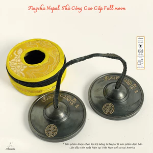 Tingsha Nepal Thủ Công Cao Cấp Full moon- Chập Cheng - Chũm Chọe -CXNP47